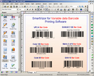 SmartVizor Variable Barcode Printing Softare screenshot